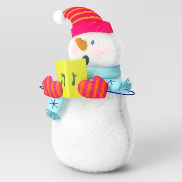 Target Wondershop Caroling Stuffed Weighted Snowman Figure - Picture 6 of 14